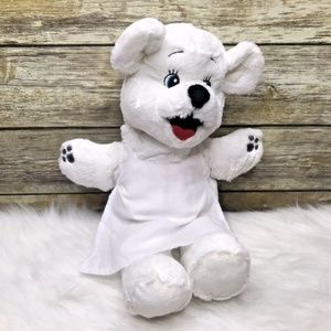 Bimbo Bread White Bear Baker Hand Puppet Plushie